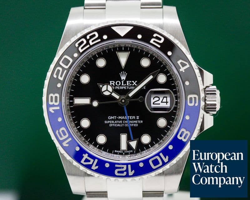 Image of Rolex GMT Master II Ceramic Black & Blue "Batman" SS 