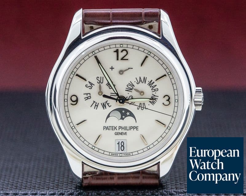 Image of Patek Philippe Annual Calendar 18K White Gold Porcelain Dial 

