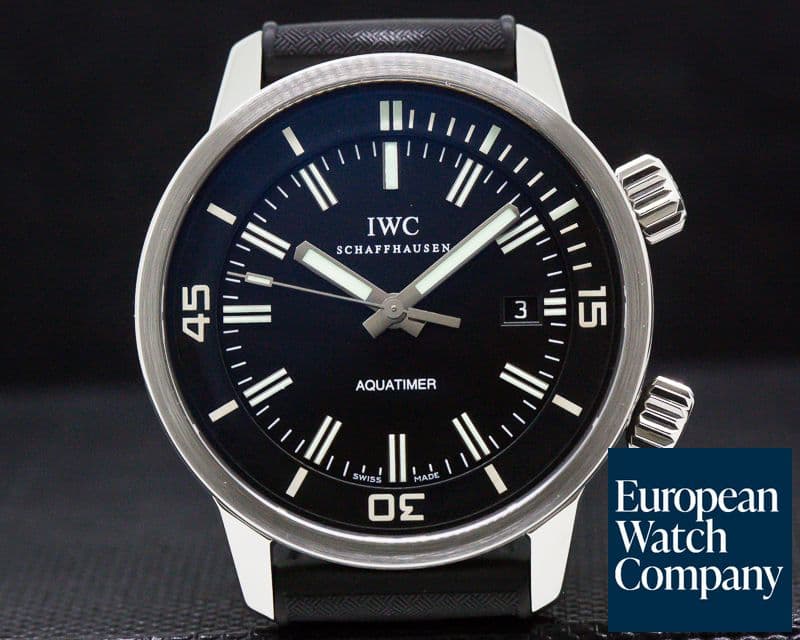 Image of IWC Aquatimer Automatic SS Black Dial / Rubber Strap