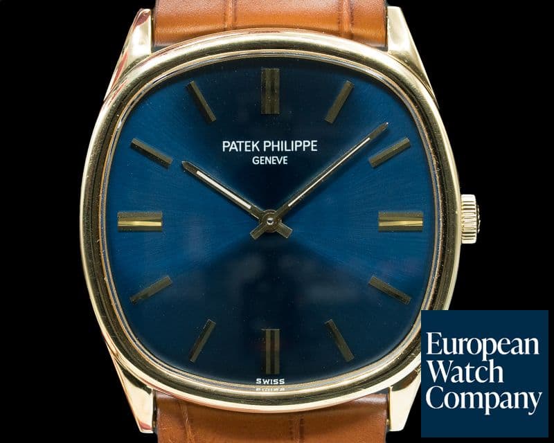 Image of Patek Philippe Golden Ellipse 18K Yellow Gold Blue Dial