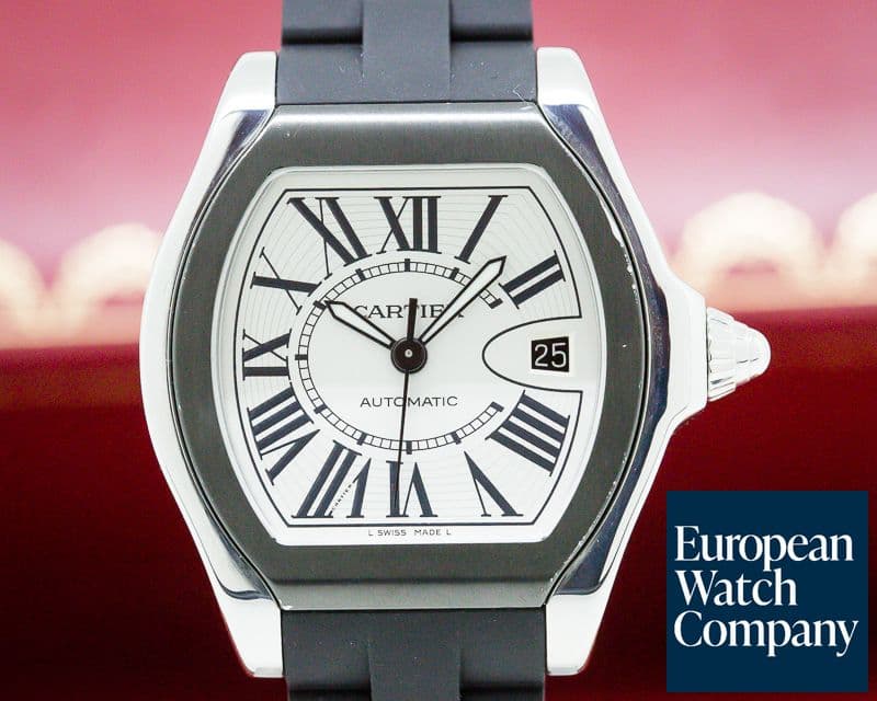 Image of Cartier Roadster "S" Watch SS /Rubber Silver