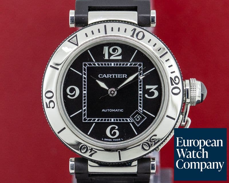 Image of Cartier Pasha Seatimer Chronograph Rubber / SS 