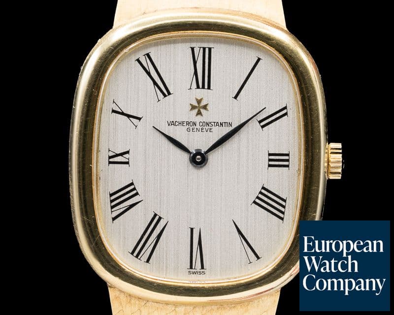 Image of Vacheron Constantin Ellipse White Dial 18K Yellow Gold / Mesh Bracelet