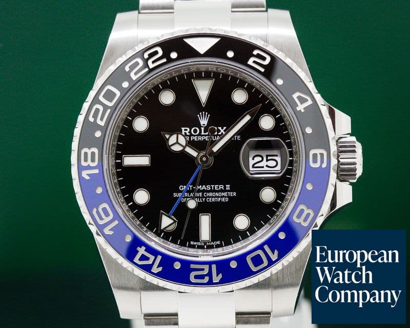 Image of Rolex BLNR GMT Master II Ceramic Black & Blue SS 