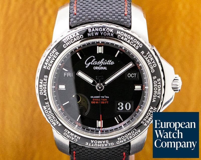 Image of Glashutte Original Sport Evolution Perpetual Calendar SS / Kevlar 