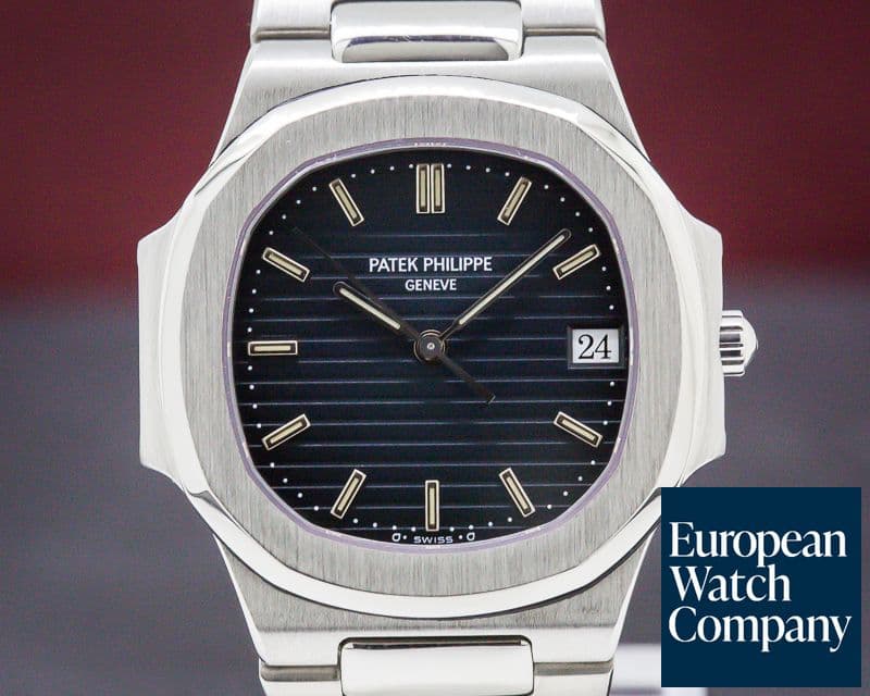 Image of Patek Philippe Nautilus Mid Size Quartz SS Blue Dial FULL SET