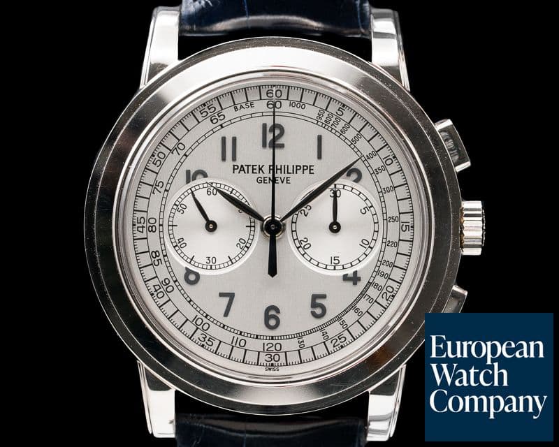 Image of Patek Philippe 5070 White Gold Chronograph UNPOLISHED 