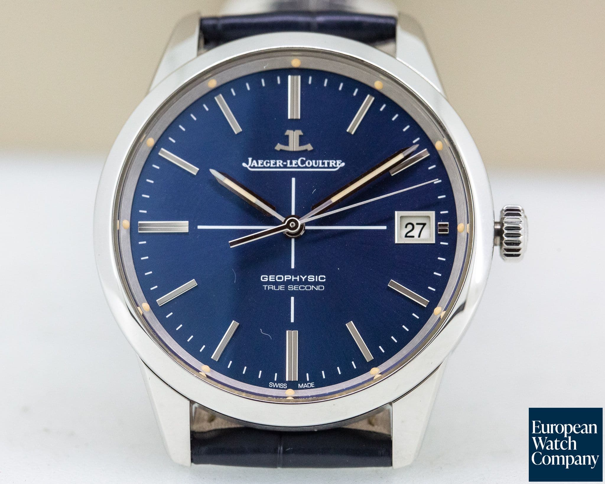 Image of Jaeger LeCoultre Geophysic True Second SS Blue Dial Limited Edition 