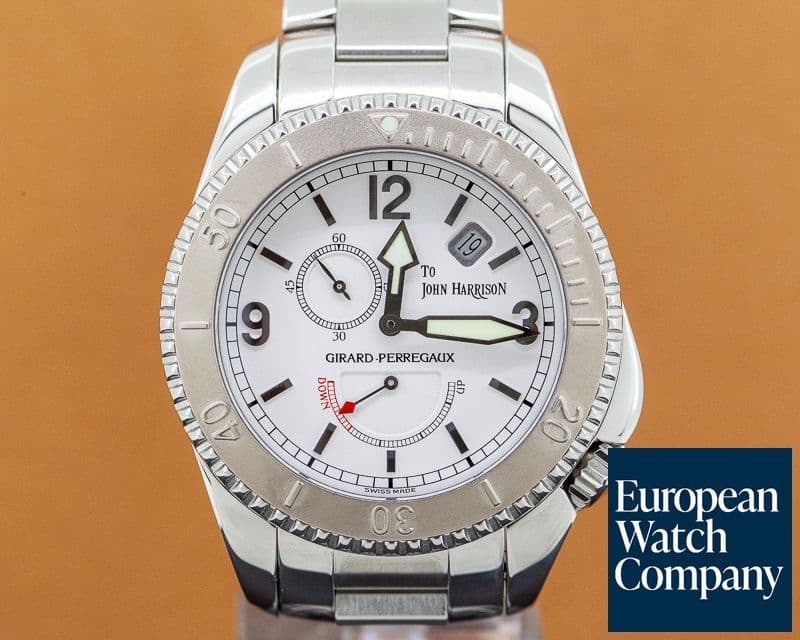 Image of Girard Perregaux Sea Hawk II John Harrison SS / 18K White Gold Bezel