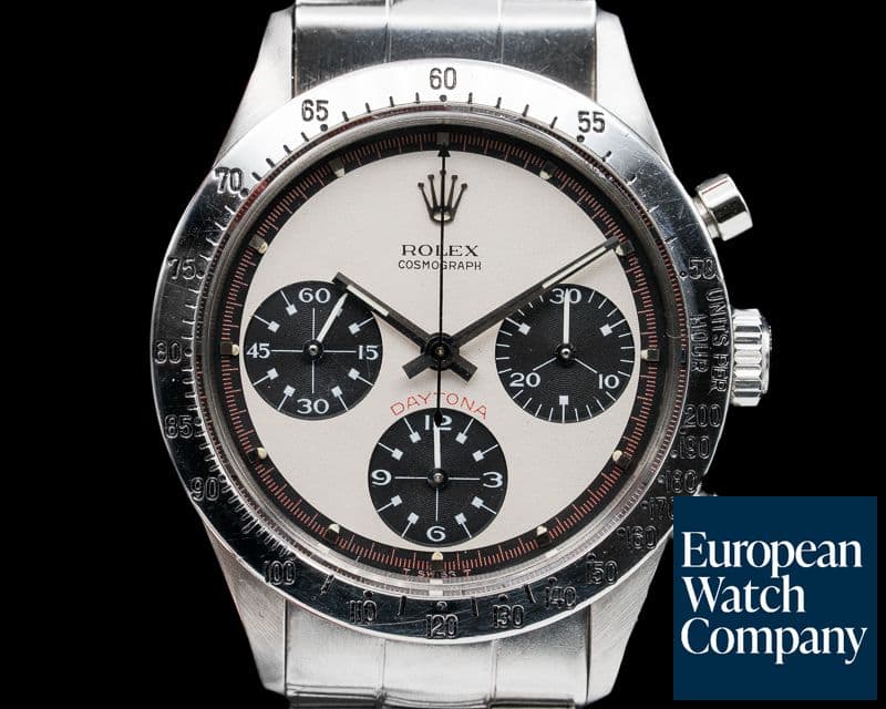 Image of Rolex 6239 Paul Newman Daytona White Dial "Wide Swiss" / Panda 1967