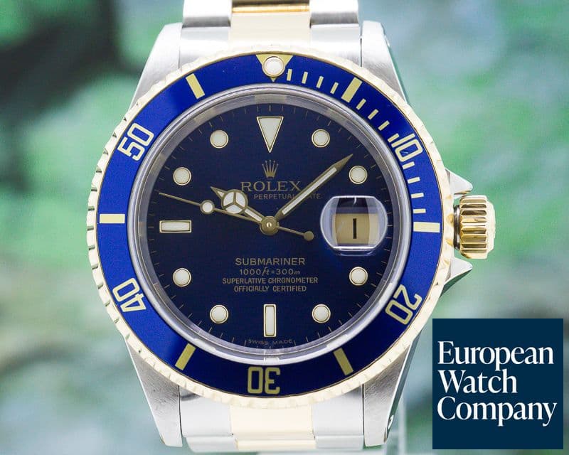 Image of Rolex Submariner Blue Dial SS / 18K