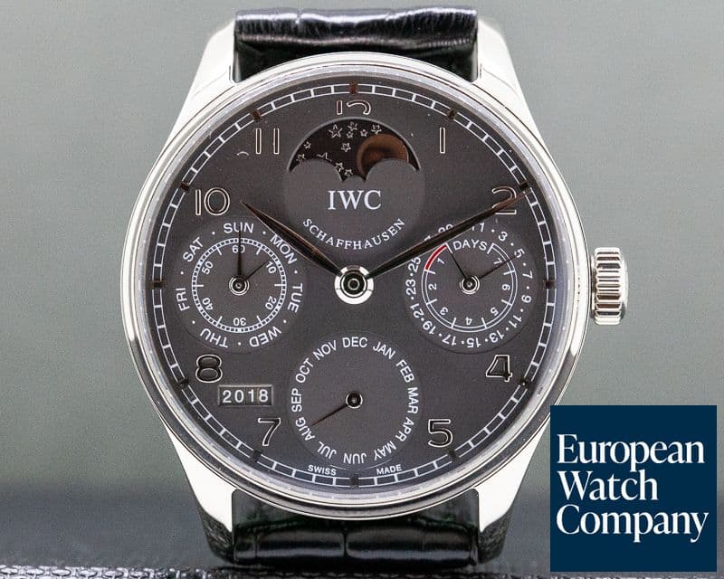 Image of IWC Portuguese Perpetual Calendar II 18K White Gold