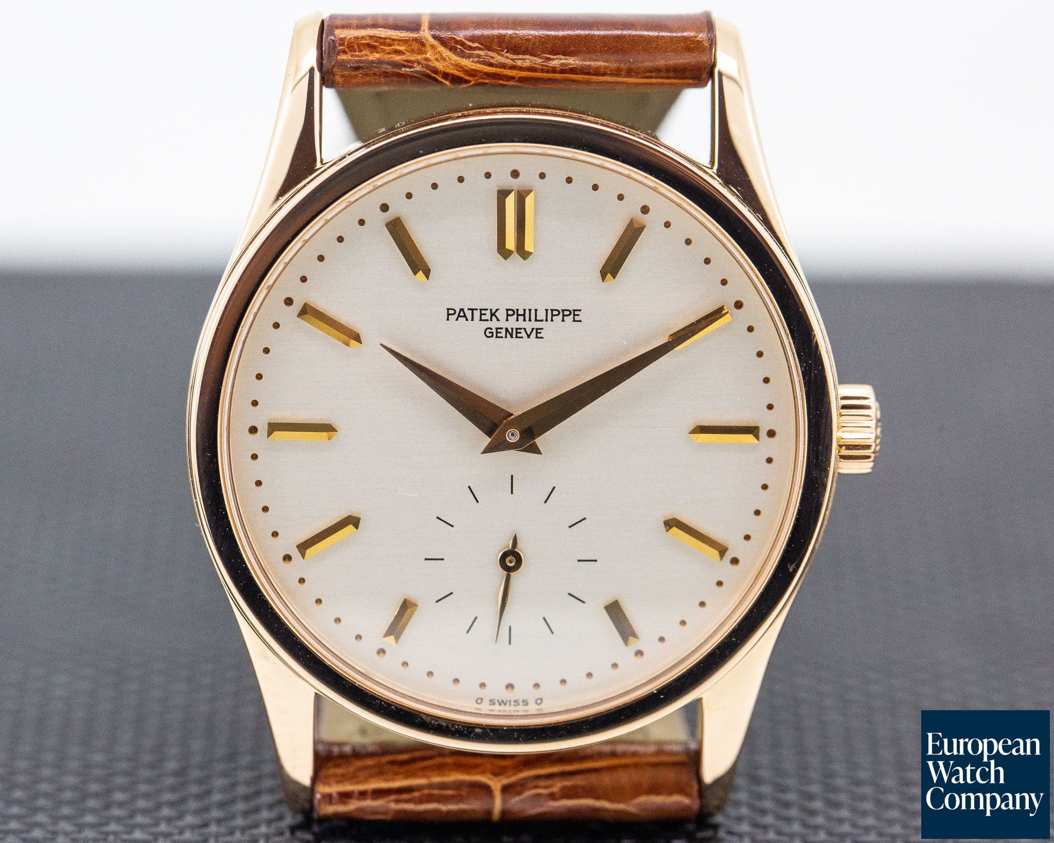 Image of Patek Philippe Calatrava Manual Wind 18K Rose Gold / Silver Dial