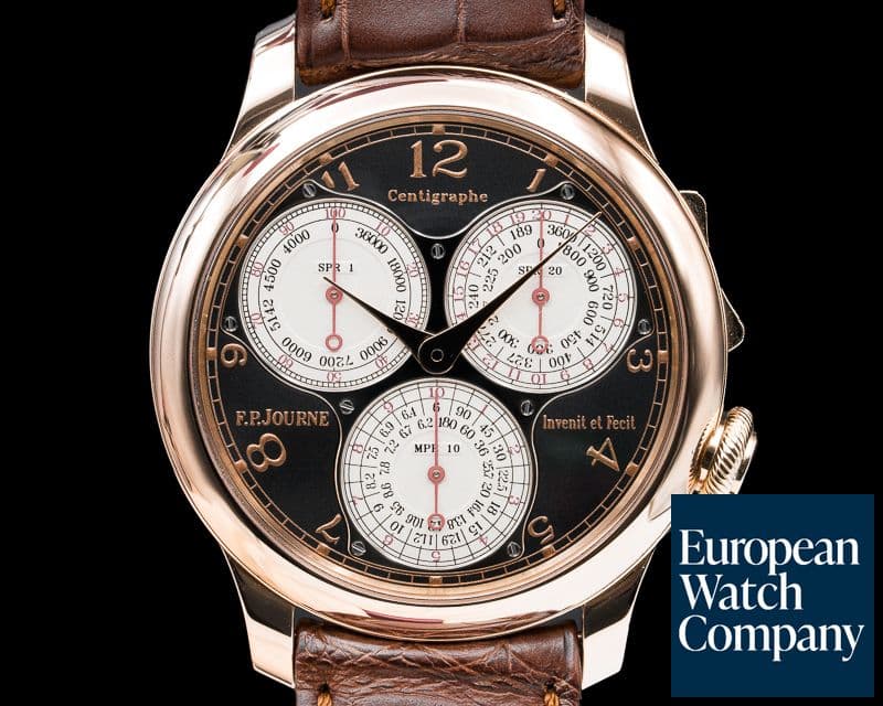 Image of F. P. Journe Centigraphe Souverain BOUTIQUE EDITION 18K Rose Gold / Black Dial Deploy