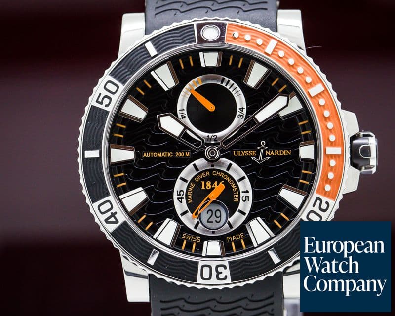 Image of Ulysse Nardin Marine Diver Black Titanium / Rubber