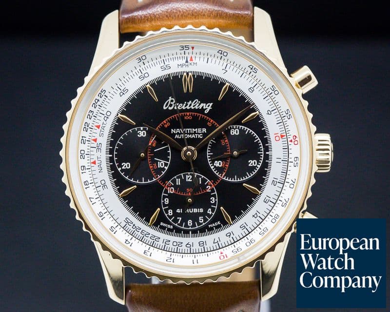 Image of Breitling Navitimer Montbrillant 18k Rose Gold