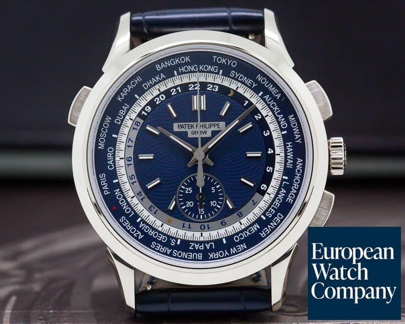 Image of Patek Philippe World Time Chronograph 18k White Gold UNWORN