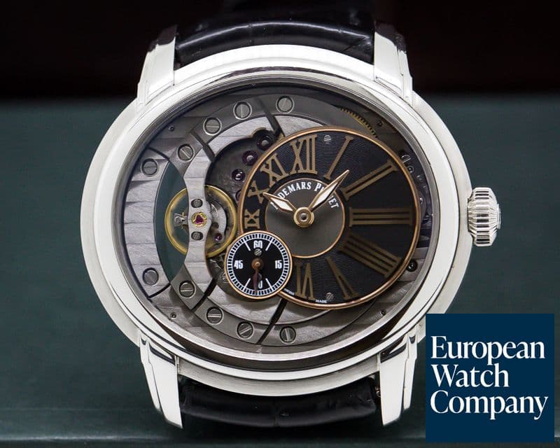 Image of Audemars Piguet Millenary Automatic Skeleton SS / Leather