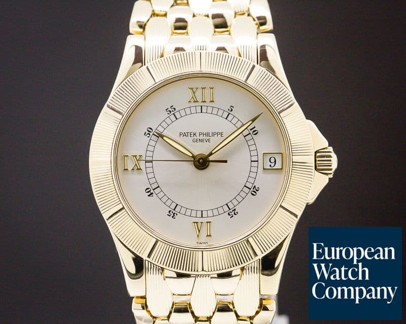 Image of Patek Philippe Neptune Silver Dial 18K Yellow Gold