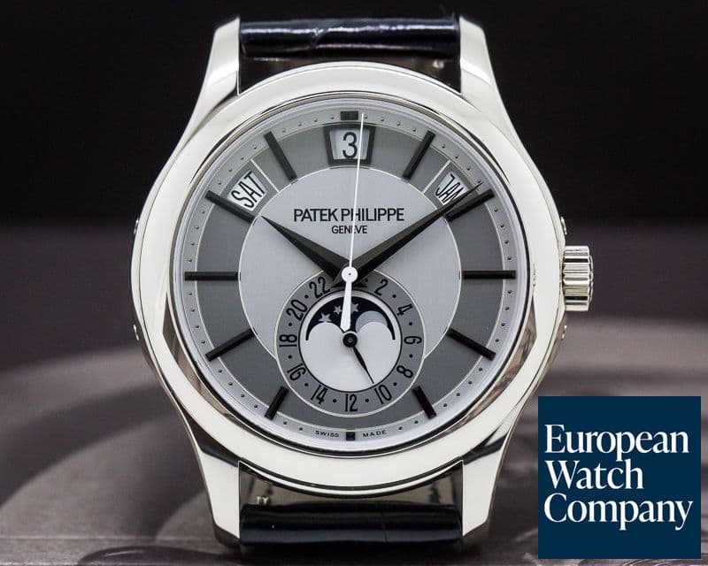 Image of Patek Philippe Annual Calendar Silver Dial 18K White Gold 

