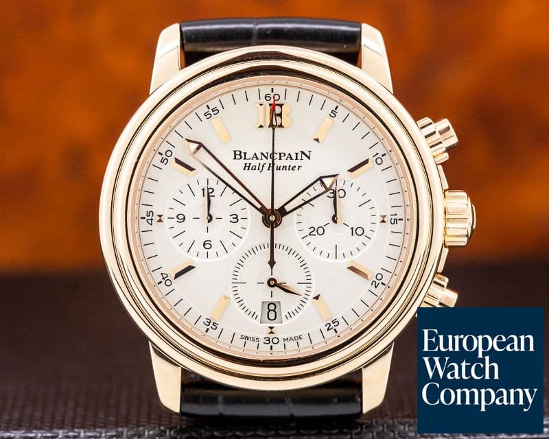 Image of Blancpain Leman Chronograph Half Hunter 18K Rose Gold
