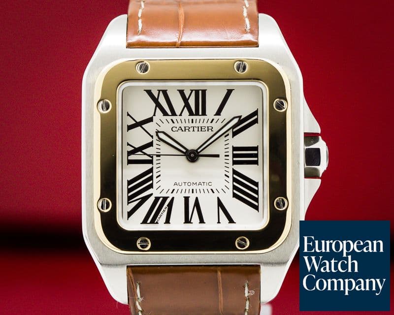 Image of Cartier Santos 100 SS / 18K Yellow Gold