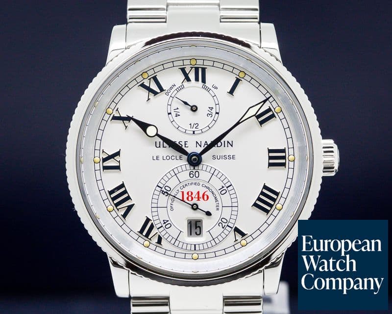 Image of Ulysse Nardin Marine Chronometer 1846 Silver Dial SS / SS