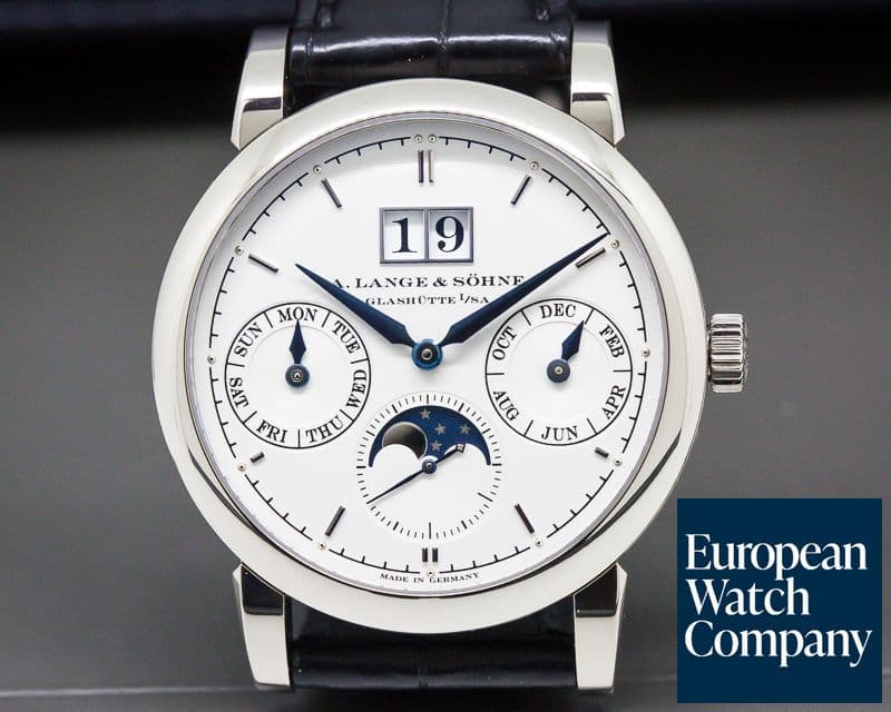 Image of A. Lange and Sohne Saxonia Annual Calendar 18K White Gold 