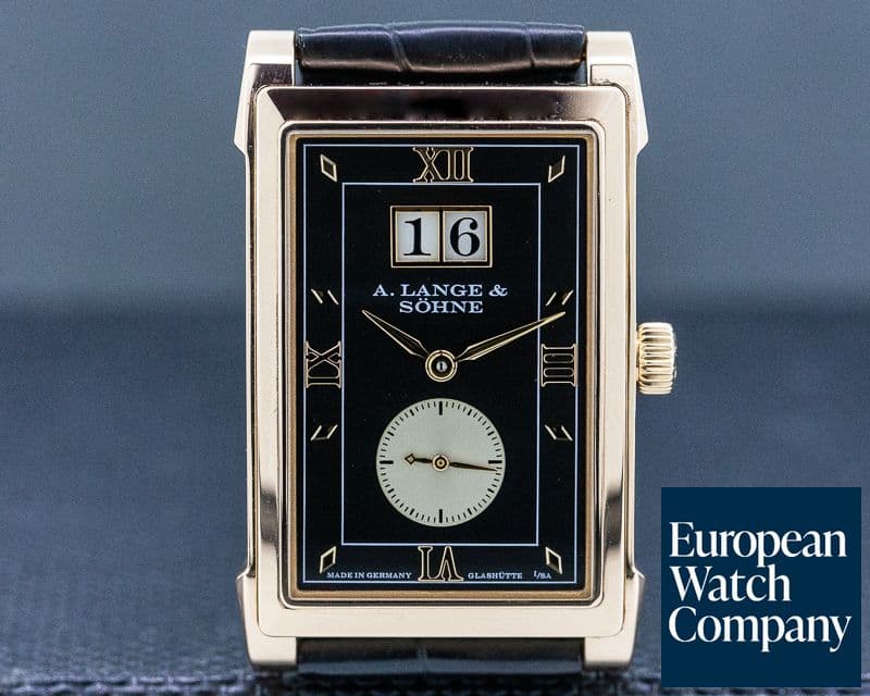 Image of A. Lange and Sohne Cabaret 18K Rose Gold Black Dial