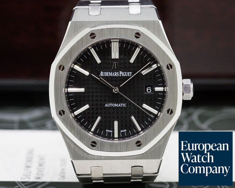 Image of Audemars Piguet Royal Oak Black Dial SS / SS 