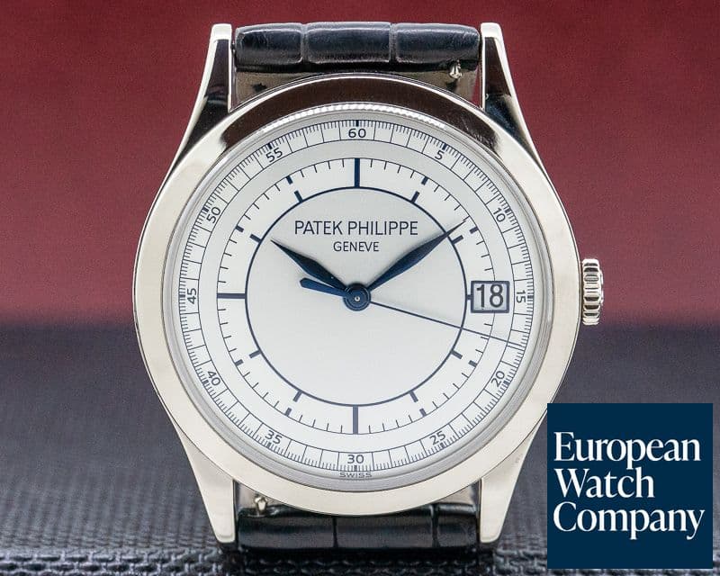 Image of Patek Philippe Calatrava 18K White Gold Sector Dial 