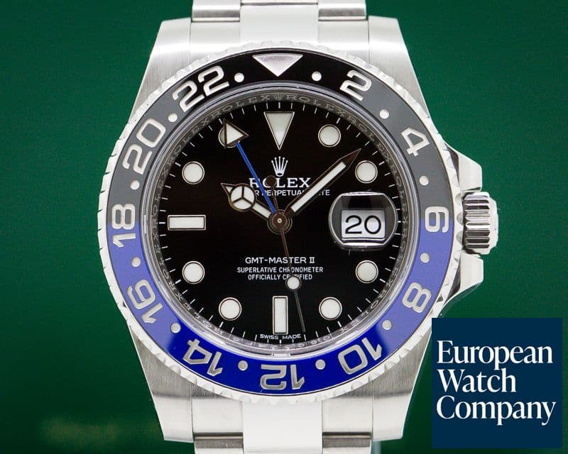 Image of Rolex GMT Master II Ceramic Black & Blue "Batman" SS 