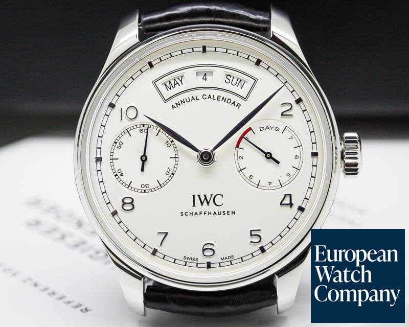 Image of IWC Portuguese Annual Calendar SS Silver Dial