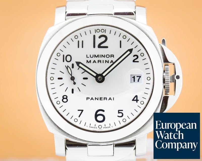 Image of Panerai Luminor Marina 40MM White Dial SS / SS