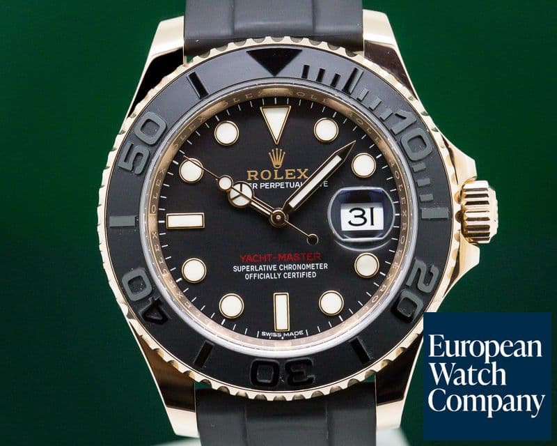 Image of Rolex Yacht Master 18K Rose Gold / Rubber 