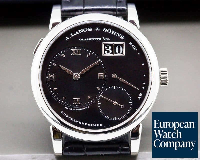 Image of A. Lange and Sohne Lange 1 Platinum Black Dial "DARTH"