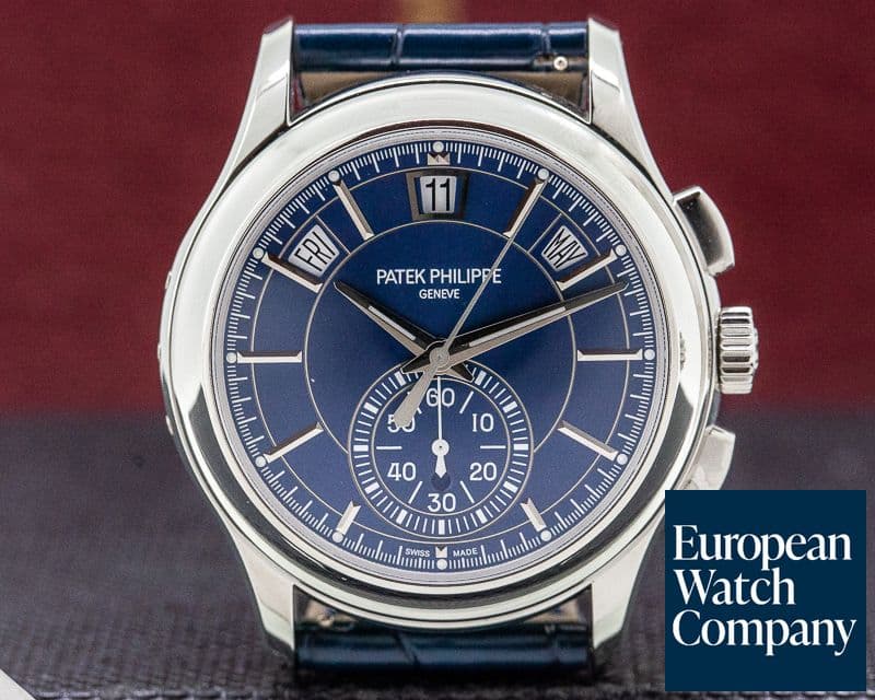 Image of Patek Philippe Chronograph Annual Calendar Platinum / Blue Dial