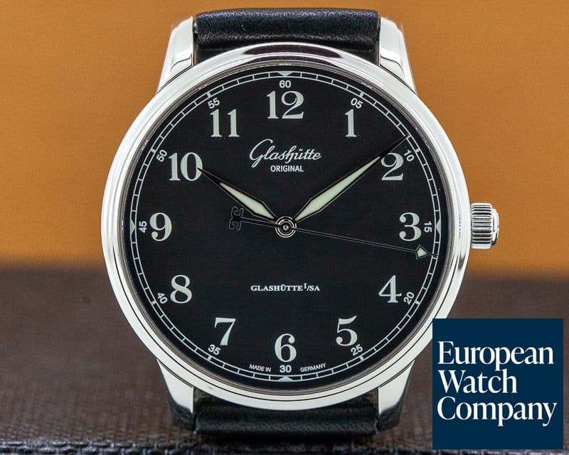 Image of Glashutte Original Senator Excellence SS Black Dial 