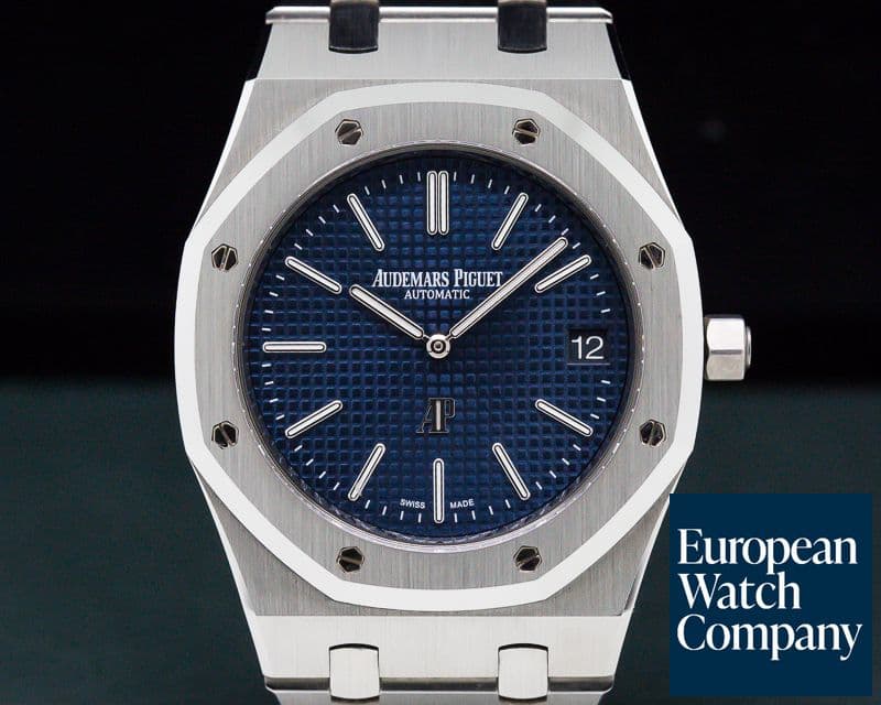 Image of Audemars Piguet Royal Oak Extra Thin Blue Dial SS