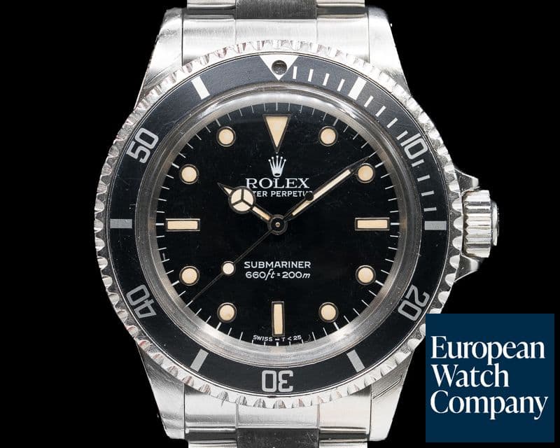 Image of Rolex Gloss Dial Submariner c. 1988 COMPLETE SET