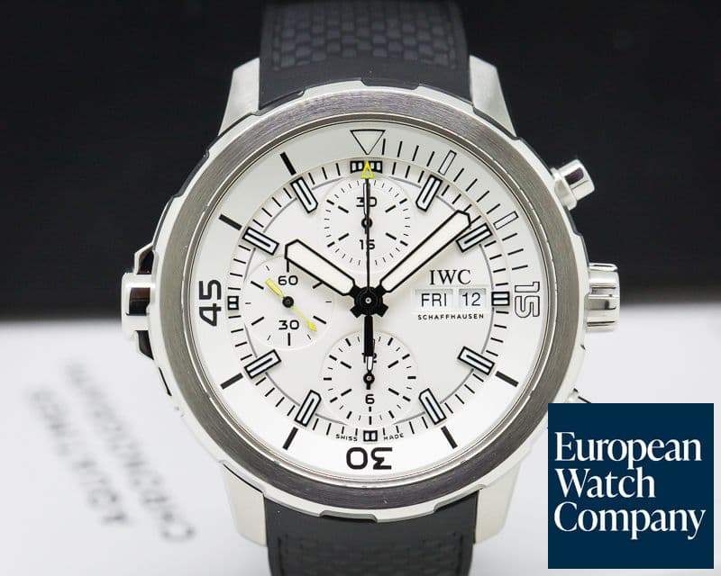 Image of IWC Aquatimer Chronograph SS / Rubber Silver Dial 