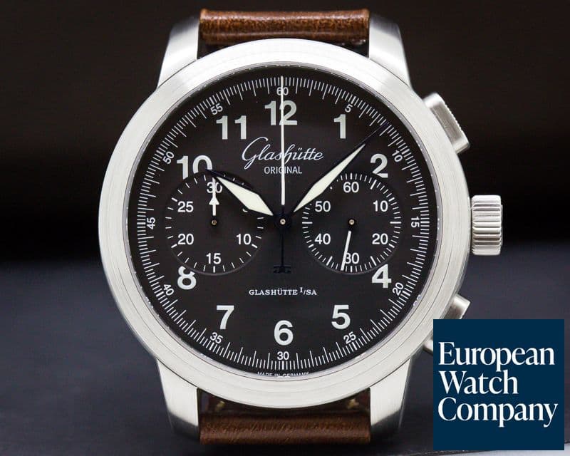 Image of Glashutte Original Senator Navigator Chronograph SS / Strap
