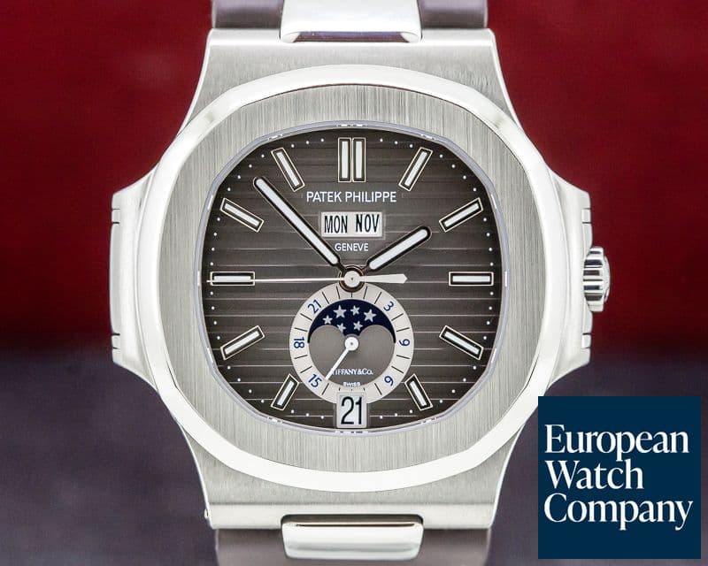 Image of Patek Philippe Nautilus Annual Calendar "TIFFANY & CO" SS RARE