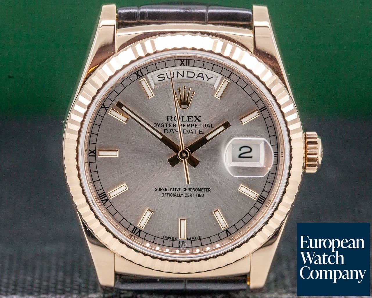 Image of Rolex Day Date President 36mm Rhodium Dial 18K Rose Gold 