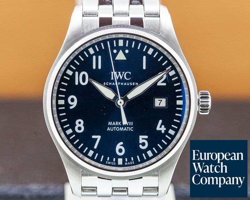 Image of IWC Mark XVIII Le Petite Prince Blue Dial SS