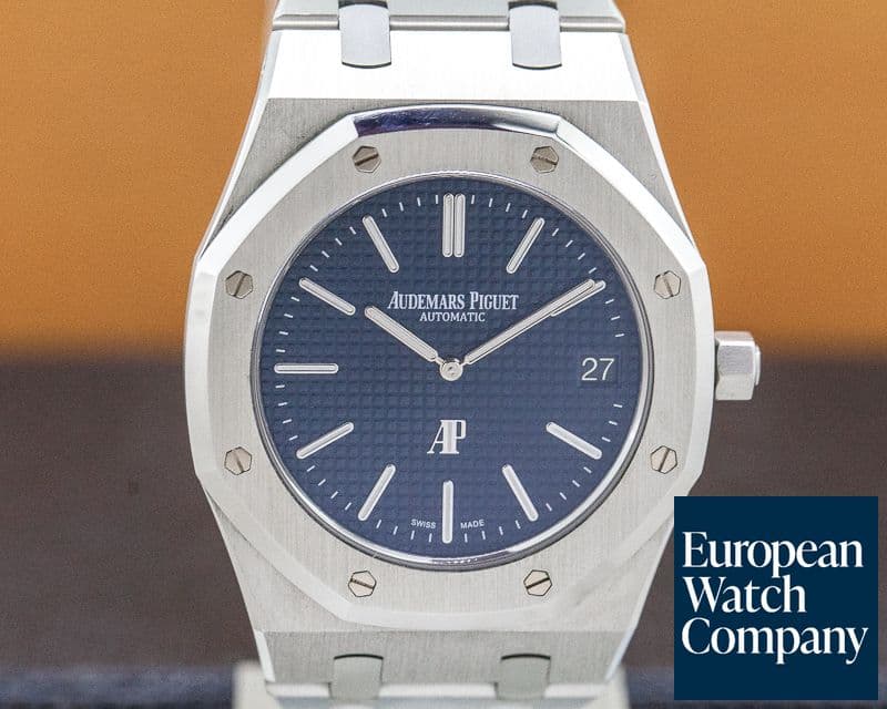 Image of Audemars Piguet Royal Oak Extra Thin Blue Dial SS
