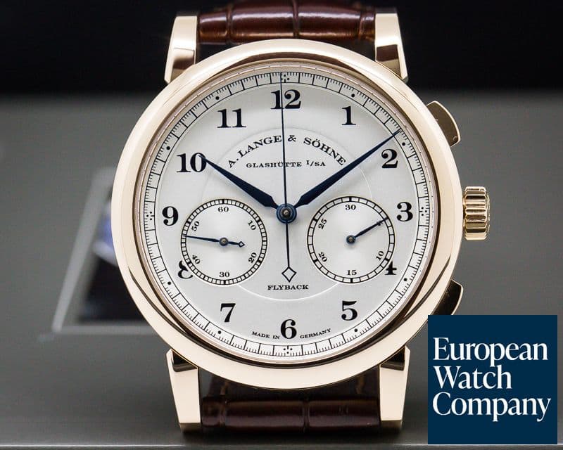 Image of A. Lange and Sohne 1815 Chronograph 18K Rose Gold Silver Dial 