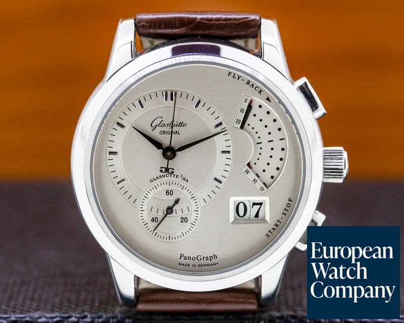 Image of Glashutte Original PanoGraph SS Silver Dial 