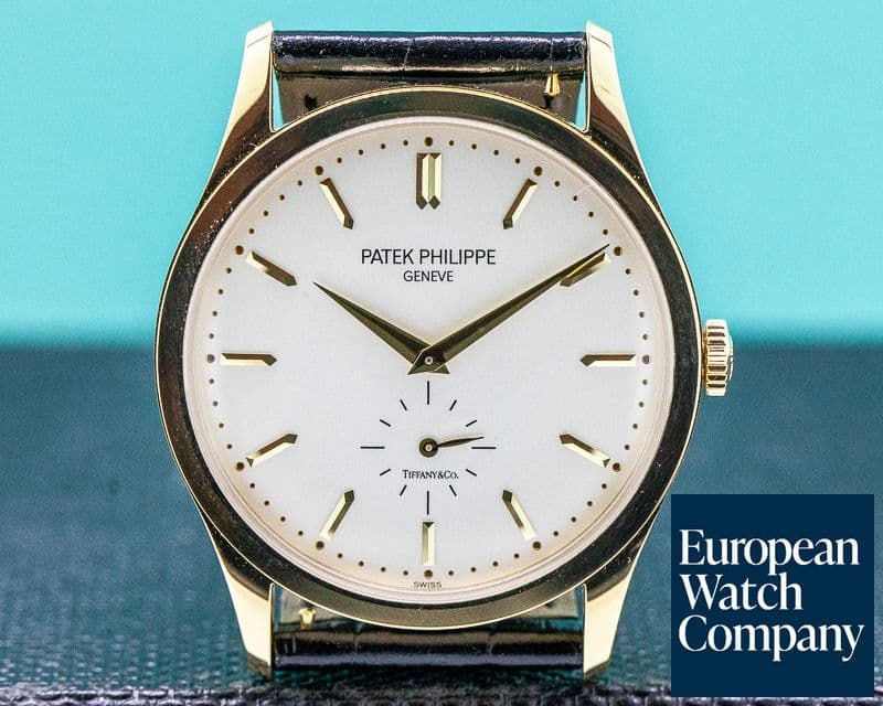 Image of Patek Philippe Calatrava "TIFFANY & CO" 18K Yellow Gold Manual Wind