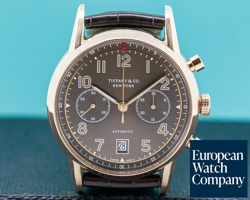 Image of Tiffany CT60 Chronograph 18k Rose Gold
